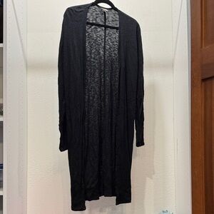 a new day Women's Long Sleeve Lightweight Long Black Cardigan